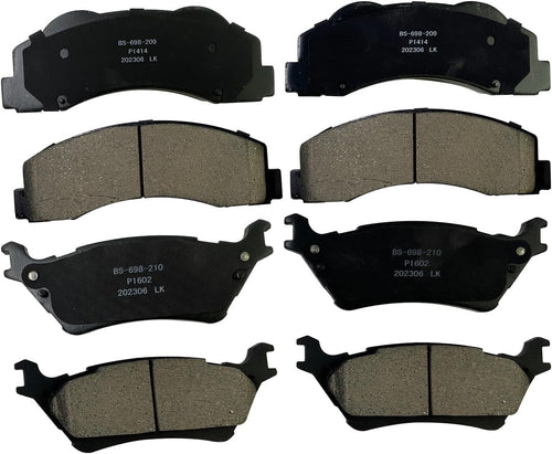 Front and Rear Ceramic Brake Pads for 2012-2020 Ford F150