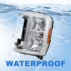 Headlight Compatible with 2023-2025 Ford F250 F350 XL XLT Super Duty FO2502429 Pc3Z-13008-G(Driver Side (Left))