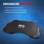D1414 4X Front Posi Ceramic Brake Pads Fit for 2011-2021 Lincoln Navigator & 2010-2021 Ford Expedition & 2010-2017 Ford F150 Truck