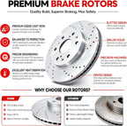 Front and Rear Brake Kit Replacement for 2012-2020 Ford F150