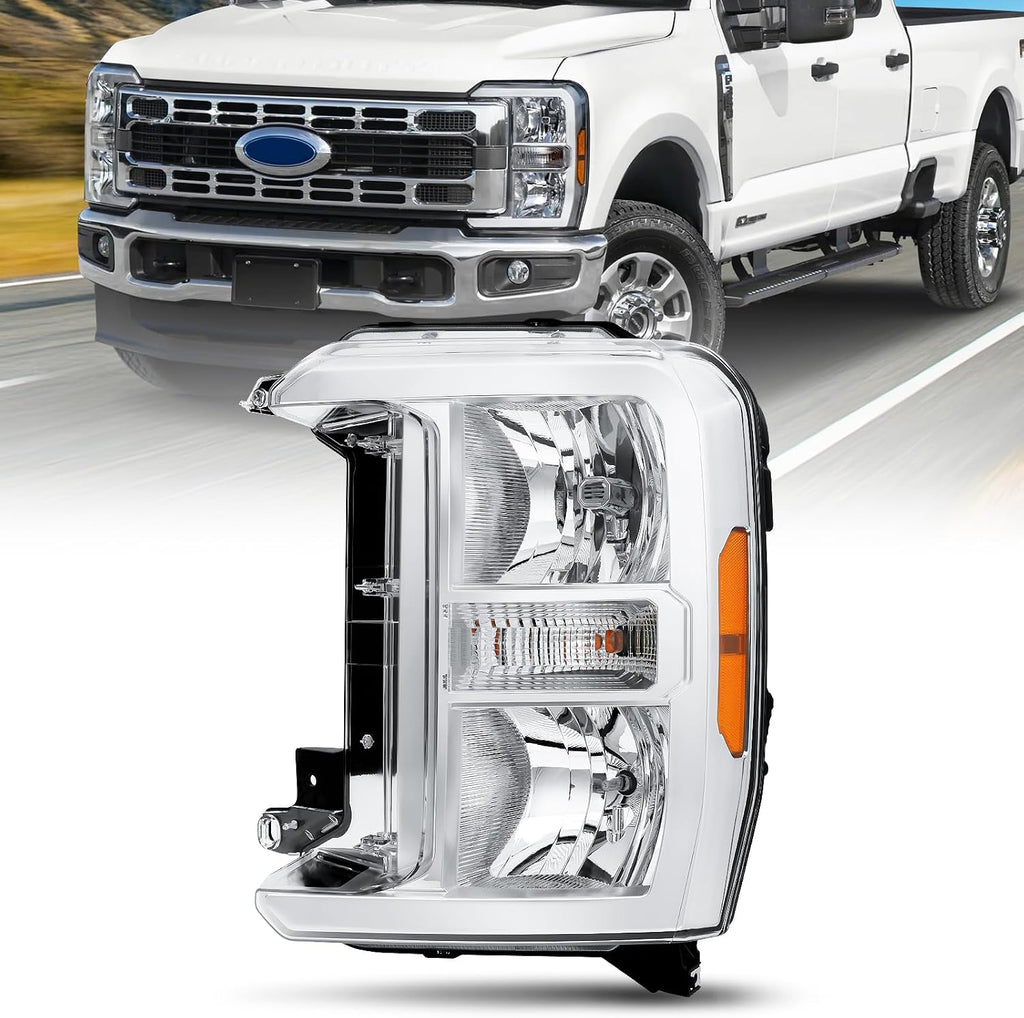 Headlight Compatible with 2023-2025 Ford F250 F350 XL XLT Super Duty FO2502429 Pc3Z-13008-G(Driver Side (Left))