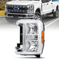 Headlight Compatible with 2023-2025 Ford F250 F350 XL XLT Super Duty FO2502429 Pc3Z-13008-G(Driver Side (Left))