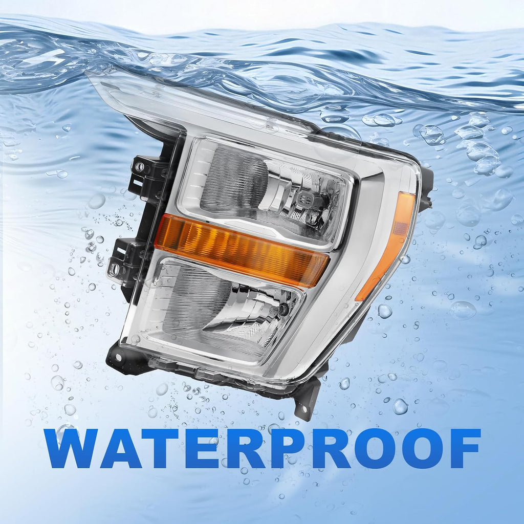 Halogen Headlight for 2021-2023 Ford F-150 XL/XLT, Driver Side